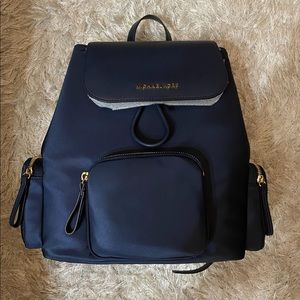 MICHAEL Kors nylon navy Abbey cargo backpack